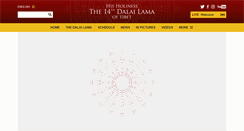 Desktop Screenshot of dalailama.com