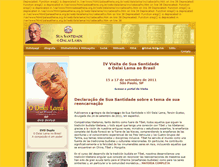 Tablet Screenshot of dalailama.org.br